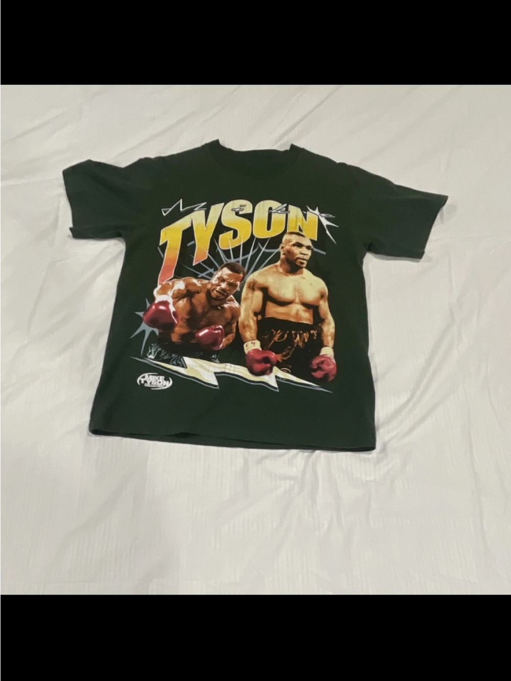 PacSun Tyson Graphic Tee in Dark Green with Yellow Accents